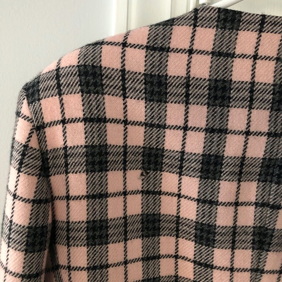 Vintage Rena Rowan for Saville Clueless Style 100% Wool Plaid Button Down Blazer - Picture 8 of 10